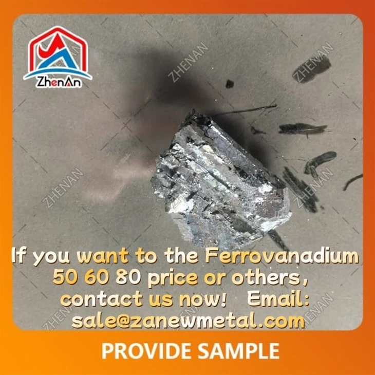 10-50 mm Ferro Vanadium 60 Alloy 58-65% suppliers